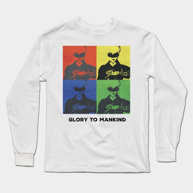 Nier 9S Glory to Mankind Long Sleeve T-Shirt by RareLoot19